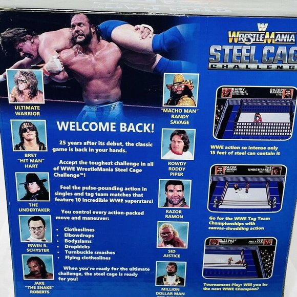 WrestleMania Steel Cage Challenge Plug n Play Video Game 25Th Anniversary Sealed - Picture 9 of 15